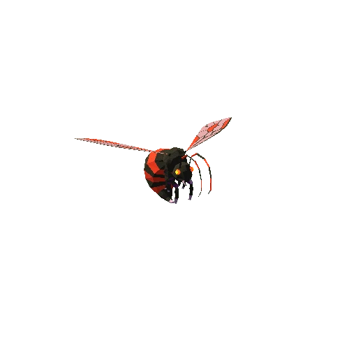 Polygonal Giant Bee Red